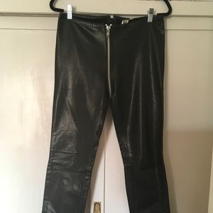 Stormy Leather Zipper Leather Pants ~90’s Era